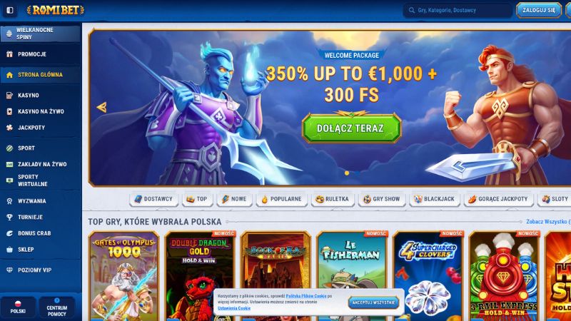 Romibet Casino zrzut ekranu