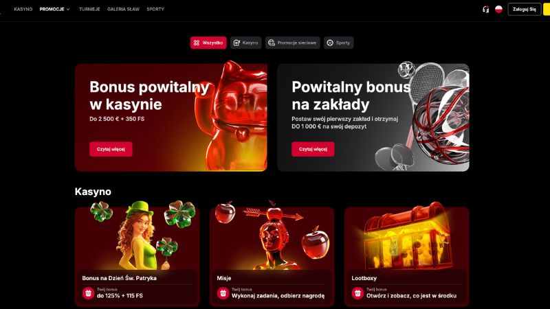 VulkanSpiele Casino zrzut ekranu